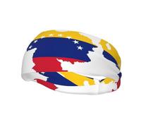 Sports Decorative Sweatband AEKGOHP venezuela flag Printed - Stretchable, Breathable, Soft, and Sweat Wicking Headband for Men and Women