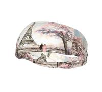 Sports Decorative Sweatband AEKGOHP Vintage Style Eiffel Tower Paris Printed - Stretchable, Breathable, Soft, and Sweat Wicking Headband for Men and Women