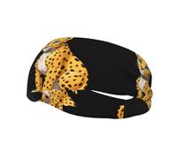Sports Decorative Sweatband BCLDBMD Beautiful little leopard Picture - Stretchable, Breathable, Soft, and Sweat Wicking Headband for Men and Women