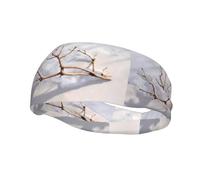 Sports Decorative Sweatband BCLDBMD Dead branches on the snow Picture - Stretchable, Breathable, Soft, and Sweat Wicking Headband for Men and Women