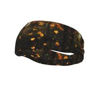 Sports Decorative Sweatband BCLDBMD Falling leaves in the rain Picture - Stretchable, Breathable, Soft, and Sweat Wicking Headband for Men and Women