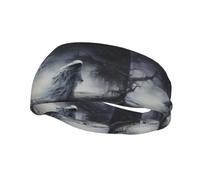 Sports Decorative Sweatband BCLDBMD Ghost by the dead tree Picture - Stretchable, Breathable, Soft, and Sweat Wicking Headband for Men and Women
