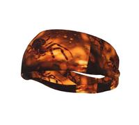 Sports Decorative Sweatband BCLDBMD Spider in Flames Picture - Stretchable, Breathable, Soft, and Sweat Wicking Headband for Men and Women