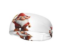 Sports Decorative Sweatband BROLEO Gnomes take sunflowers Picture - Stretchable, Breathable, Soft, and Sweat Wicking Headband for Men and Women