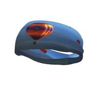 Sports Decorative Sweatband BROLEO Hot Air Balloon In The Sky Picture - Stretchable, Breathable, Soft, and Sweat Wicking Headband for Men and Women