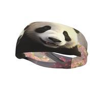 Sports Decorative Sweatband BROLEO Lovely Pandas Picture - Stretchable, Breathable, Soft, and Sweat Wicking Headband for Men and Women