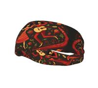 Sports Decorative Sweatband BROLEO mexican salsa symbols Picture - Stretchable, Breathable, Soft, and Sweat Wicking Headband for Men and Women