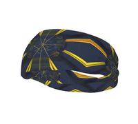 Sports Decorative Sweatband BROLEO Multidimensional Space Picture - Stretchable, Breathable, Soft, and Sweat Wicking Headband for Men and Women