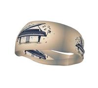 Sports Decorative Sweatband BROLEO Piano Music Symbol Picture - Stretchable, Breathable, Soft, and Sweat Wicking Headband for Men and Women
