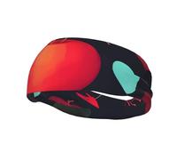 Sports Decorative Sweatband BROLEO Pumpkin Flowers Picture - Stretchable, Breathable, Soft, and Sweat Wicking Headband for Men and Women