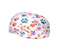 Sports Decorative Sweatband YYHHAOFA Animal Footprints stamp - Stretchable, Breathable, Soft, and Sweat Wicking Headband for Men and Women