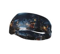 Sports Decorative Sweatband YYHHAOFA Christmas Eve Horror stamp - Stretchable, Breathable, Soft, and Sweat Wicking Headband for Men and Women