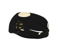 Sports Decorative Sweatband YYHHAOFA Dark Shadows In The Moonlight stamp - Stretchable, Breathable, Soft, and Sweat Wicking Headband for Men and Women