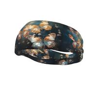 Sports Decorative Sweatband YYHHAOFA Dreamy Butterfly Group stamp - Stretchable, Breathable, Soft, and Sweat Wicking Headband for Men and Women