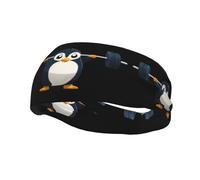 Sports Decorative Sweatband YYHHAOFA Exercising Penguins stamp - Stretchable, Breathable, Soft, and Sweat Wicking Headband for Men and Women