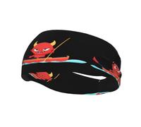 Sports Decorative Sweatband YYHHAOFA Little Devil Rowing stamp - Stretchable, Breathable, Soft, and Sweat Wicking Headband for Men and Women
