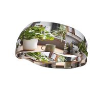 Sports Decorative Sweatband YYHHAOFA Morning Freshness stamp - Stretchable, Breathable, Soft, and Sweat Wicking Headband for Men and Women