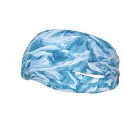 Sports Decorative Sweatband YYHHAOFA Snow-Capped Mountains stamp - Stretchable, Breathable, Soft, and Sweat Wicking Headband for Men and Women