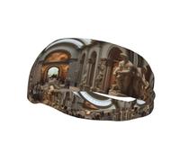 Sports Decorative Sweatband YYHHAOFA The Metropolitan Museum of Art in New York stamp - Stretchable, Breathable, Soft, and Sweat Wicking Headband for Men and Women