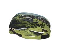 Sports Decorative Sweatband YYHWHJDE Alpine Farm Cows Prints - Stretchable, Breathable, Soft, and Sweat Wicking Headband for Men and Women