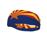 Sports Decorative Sweatband YYHWHJDE Arizona Flag Pattern - Stretchable, Breathable, Soft, and Sweat Wicking Headband for Men and Women