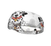 Sports Decorative Sweatband YYHWHJDE Cartoon Dalmatian Prints - Stretchable, Breathable, Soft, and Sweat Wicking Headband for Men and Women