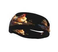 Sports Decorative Sweatband YYHWHJDE Chicken Lying On The Ground Pattern - Stretchable, Breathable, Soft, and Sweat Wicking Headband for Men and Women