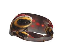 Sports Decorative Sweatband YYHWHJDE Christmas Little Bee Pattern - Stretchable, Breathable, Soft, and Sweat Wicking Headband for Men and Women