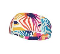 Sports Decorative Sweatband YYHWHJDE colorful rainbow zebra Pattern - Stretchable, Breathable, Soft, and Sweat Wicking Headband for Men and Women