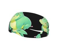 Sports Decorative Sweatband YYHWHJDE Cute Green Hippo Pattern - Stretchable, Breathable, Soft, and Sweat Wicking Headband for Men and Women