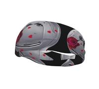 Sports Decorative Sweatband YYHWHJDE Earth Rose Prints - Stretchable, Breathable, Soft, and Sweat Wicking Headband for Men and Women