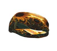 Sports Decorative Sweatband YYHWHJDE Farm Sunflower Pattern - Stretchable, Breathable, Soft, and Sweat Wicking Headband for Men and Women