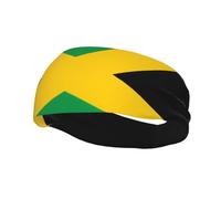 Sports Decorative Sweatband YYHWHJDE Flag of Jamaica Pattern - Stretchable, Breathable, Soft, and Sweat Wicking Headband for Men and Women