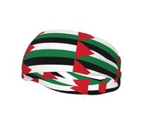 Sports Decorative Sweatband YYHWHJDE Flag of the State of Palestine Pattern - Stretchable, Breathable, Soft, and Sweat Wicking Headband for Men and Women