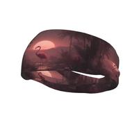 Sports Decorative Sweatband YYHWHJDE Flamingos In The Morning Pattern - Stretchable, Breathable, Soft, and Sweat Wicking Headband for Men and Women