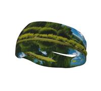 Sports Decorative Sweatband YYHWHJDE grand teton national park Pattern - Stretchable, Breathable, Soft, and Sweat Wicking Headband for Men and Women