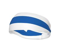 Sports Decorative Sweatband YYHWHJDE Greek flag Pattern - Stretchable, Breathable, Soft, and Sweat Wicking Headband for Men and Women
