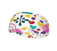 Sports Decorative Sweatband YYHWHJDE Happy Birthday Background Pattern - Stretchable, Breathable, Soft, and Sweat Wicking Headband for Men and Women