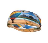 Sports Decorative Sweatband YYHWHJDE Hawaii Hot Air Balloon Prints - Stretchable, Breathable, Soft, and Sweat Wicking Headband for Men and Women