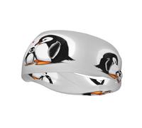 Sports Decorative Sweatband YYHWHJDE I Love Penguins Pattern - Stretchable, Breathable, Soft, and Sweat Wicking Headband for Men and Women