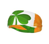 Sports Decorative Sweatband YYHWHJDE irish flag Pattern - Stretchable, Breathable, Soft, and Sweat Wicking Headband for Men and Women