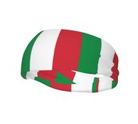 Sports Decorative Sweatband YYHWHJDE Italian flag Pattern - Stretchable, Breathable, Soft, and Sweat Wicking Headband for Men and Women