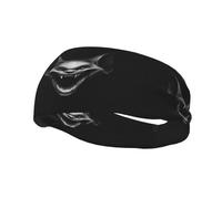 Sports Decorative Sweatband YYHWHJDE Laughing Bat Prints - Stretchable, Breathable, Soft, and Sweat Wicking Headband for Men and Women