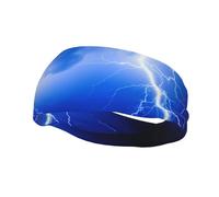 Sports Decorative Sweatband YYHWHJDE Lightning Storm Pattern - Stretchable, Breathable, Soft, and Sweat Wicking Headband for Men and Women