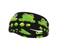 Sports Decorative Sweatband YYHWHJDE Little Frog Gummy Candy Pattern - Stretchable, Breathable, Soft, and Sweat Wicking Headband for Men and Women