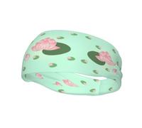 Sports Decorative Sweatband YYHWHJDE Lotus flowers waiting to bloom Pattern - Stretchable, Breathable, Soft, and Sweat Wicking Headband for Men and Women