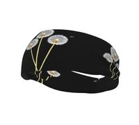 Sports Decorative Sweatband YYHWHJDE Macro Dandelion Seeds Pattern - Stretchable, Breathable, Soft, and Sweat Wicking Headband for Men and Women