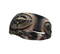 Sports Decorative Sweatband YYHWHJDE Magical Design Norse Runes Compass Prints - Stretchable, Breathable, Soft, and Sweat Wicking Headband for Men and Women