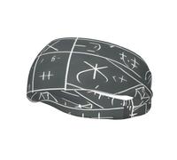 Sports Decorative Sweatband YYHWHJDE Math Geometry Geek Calculus Prints - Stretchable, Breathable, Soft, and Sweat Wicking Headband for Men and Women