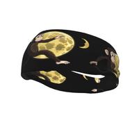 Sports Decorative Sweatband YYHWHJDE Monkey Who Stole The Moon Pattern - Stretchable, Breathable, Soft, and Sweat Wicking Headband for Men and Women